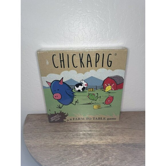 Chickapig Strategic Board Game Family Friendly Game For 2 or 4 Players, NEW! - Picture 1 of 2